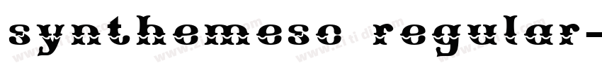 synthemesc regular字体转换